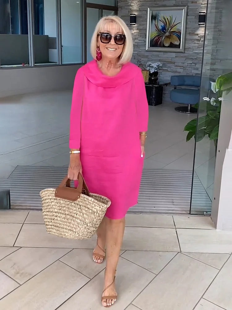 Zerena | Casual Pile Collar Dress