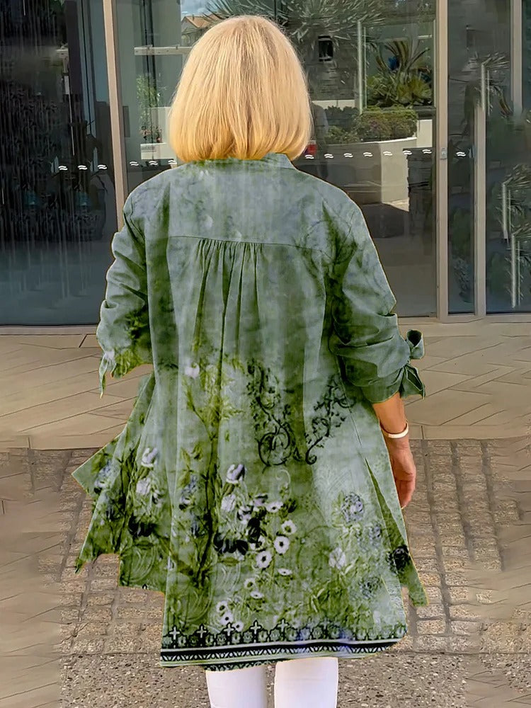 Florabel | Bow Sleeve Printed Jacket