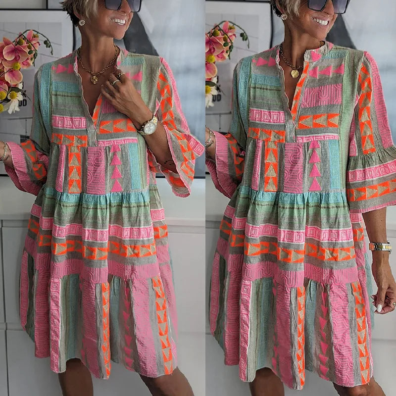 Kerstin | Retro Summer Dress With Airy A-Line