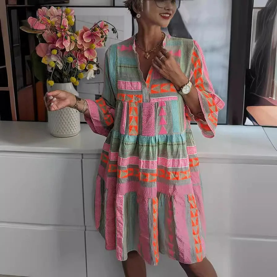 Kerstin | Retro Summer Dress With Airy A-Line