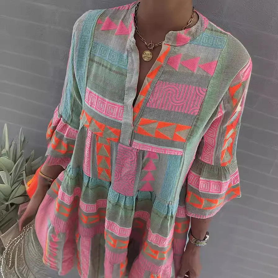 Kerstin | Retro Summer Dress With Airy A-Line