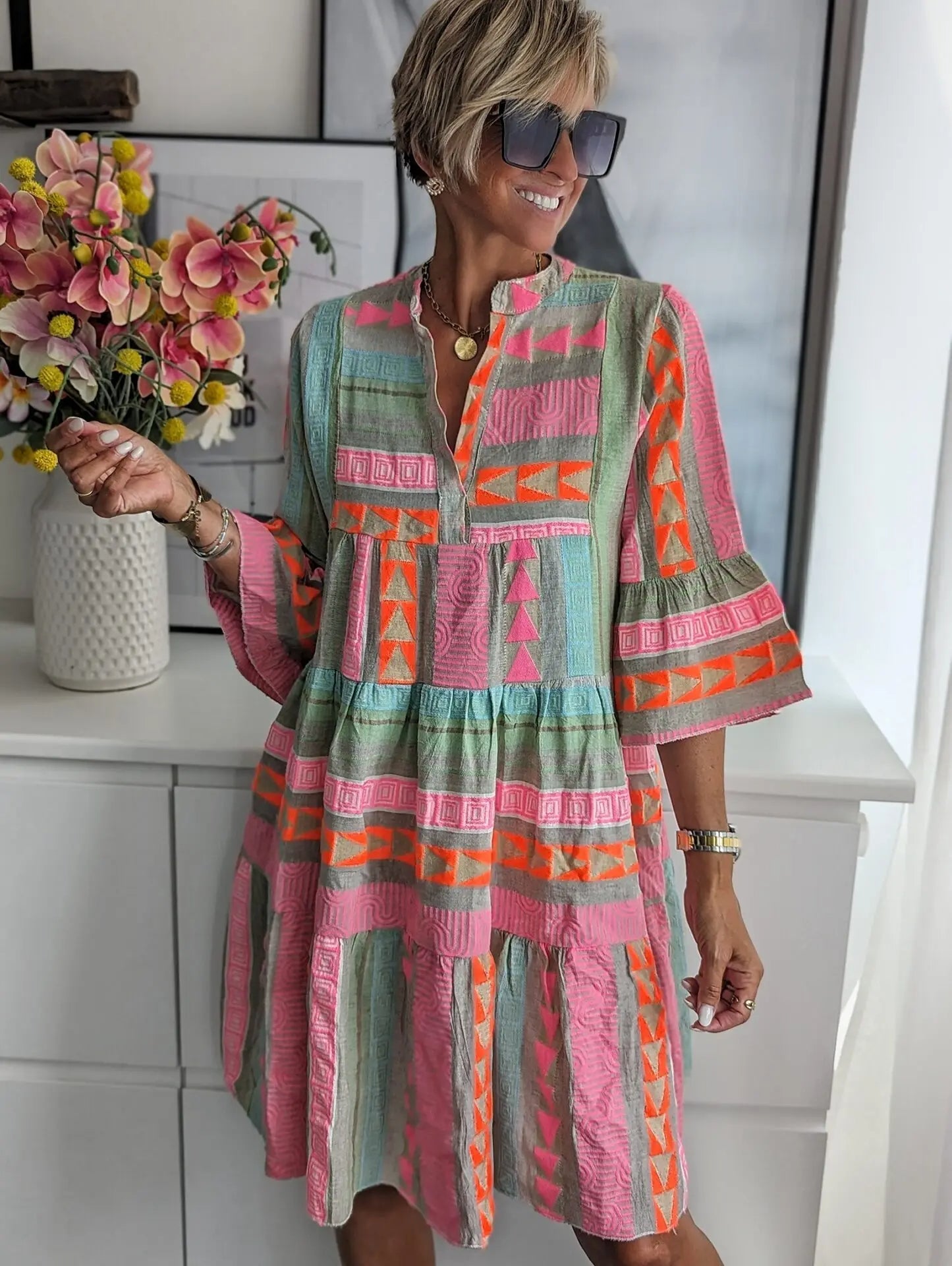 Kerstin | Retro Summer Dress With Airy A-Line