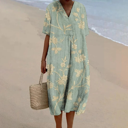 Janina | Summer Dress With Floral Design