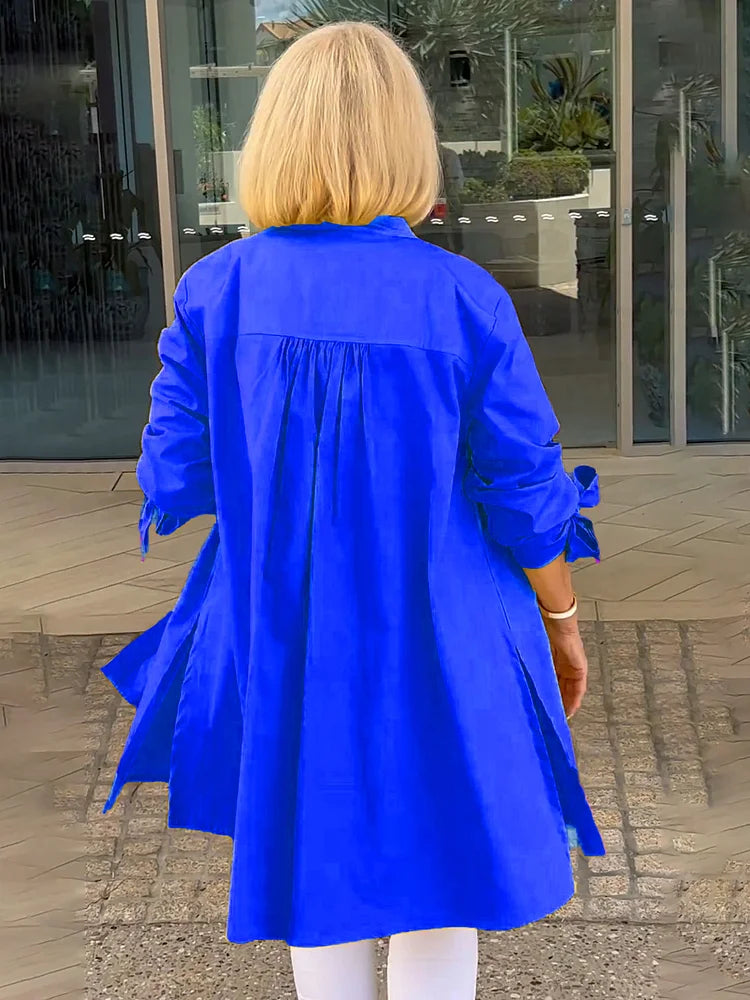 Elliora | Gathered Back Shirt Jacket