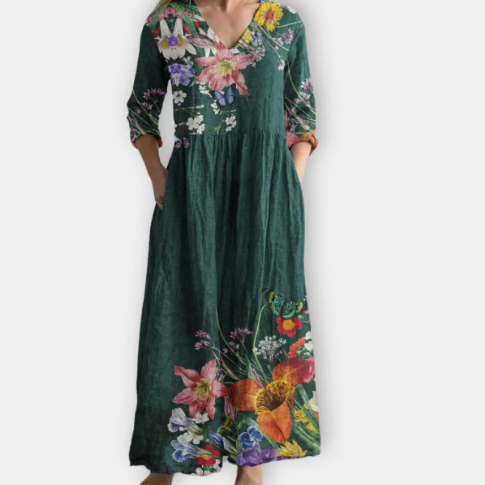 Avenly | Vintage Loose Long Maxi Dress