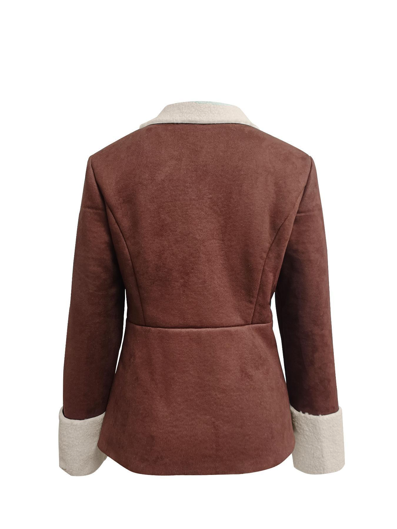 Turn-down Collar Coat for Women