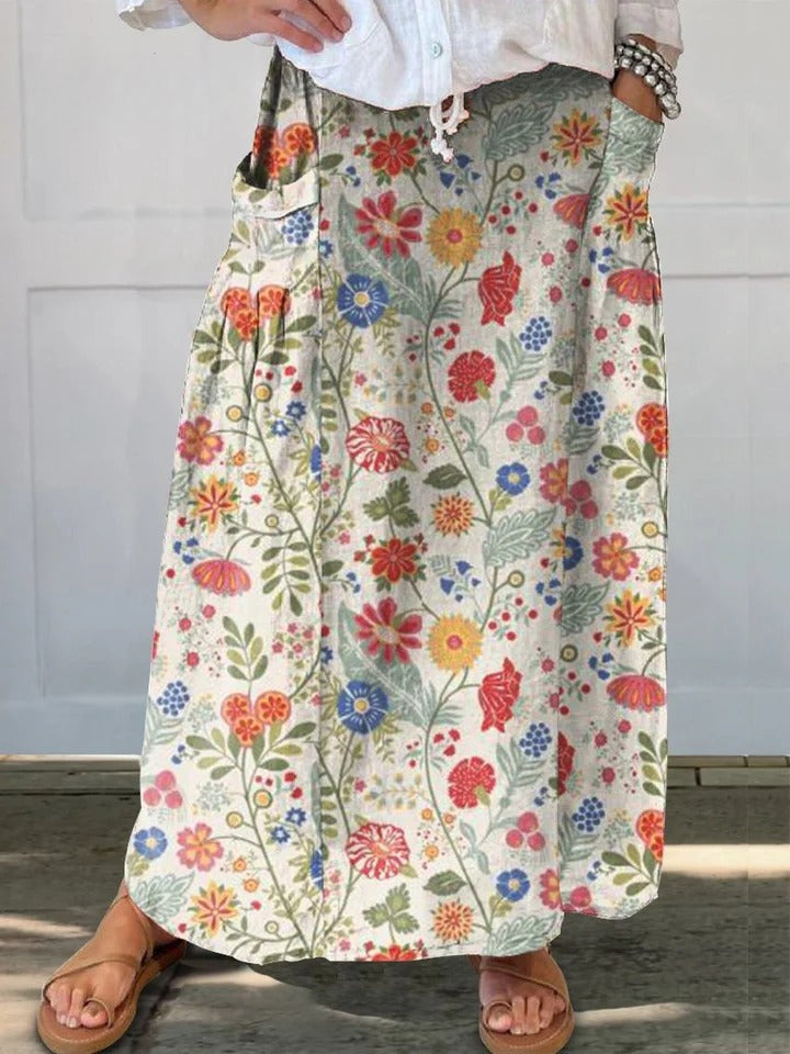 Uvella | Floral Shirt and Skirt