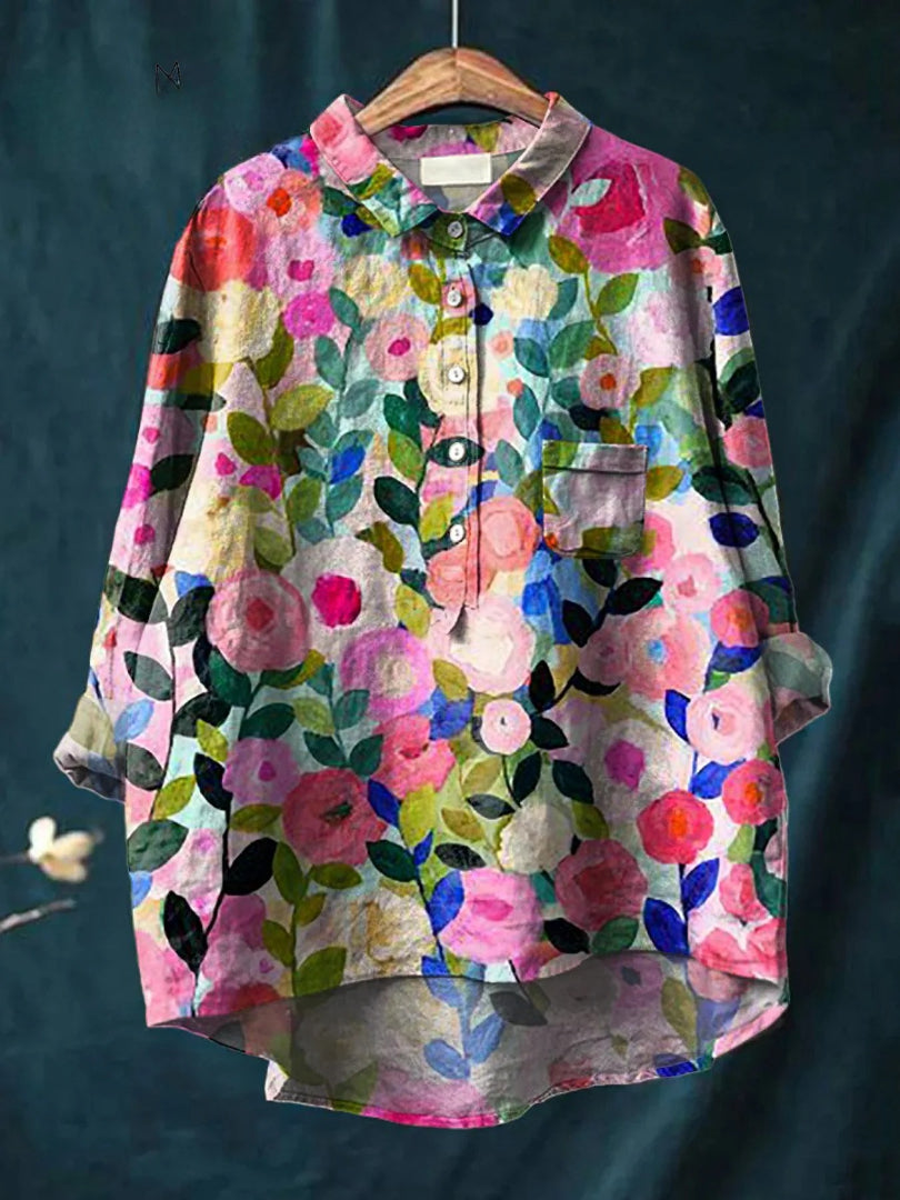Odelia | Colorful Floral Shirt
