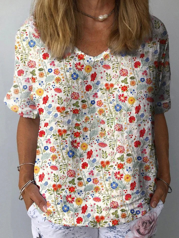 Uvella | Floral Shirt and Skirt