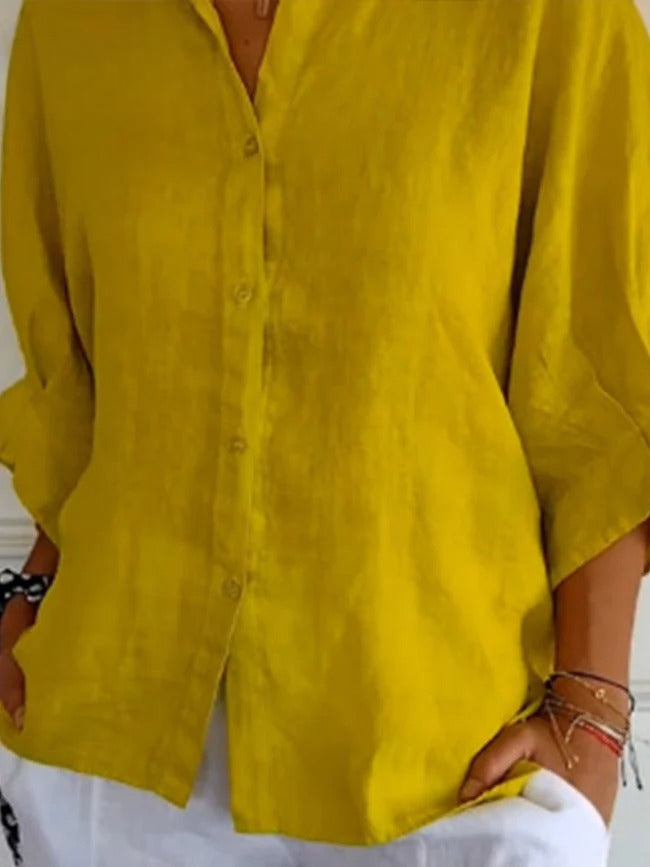 Aeloria | Lace-Up Loose Shirt