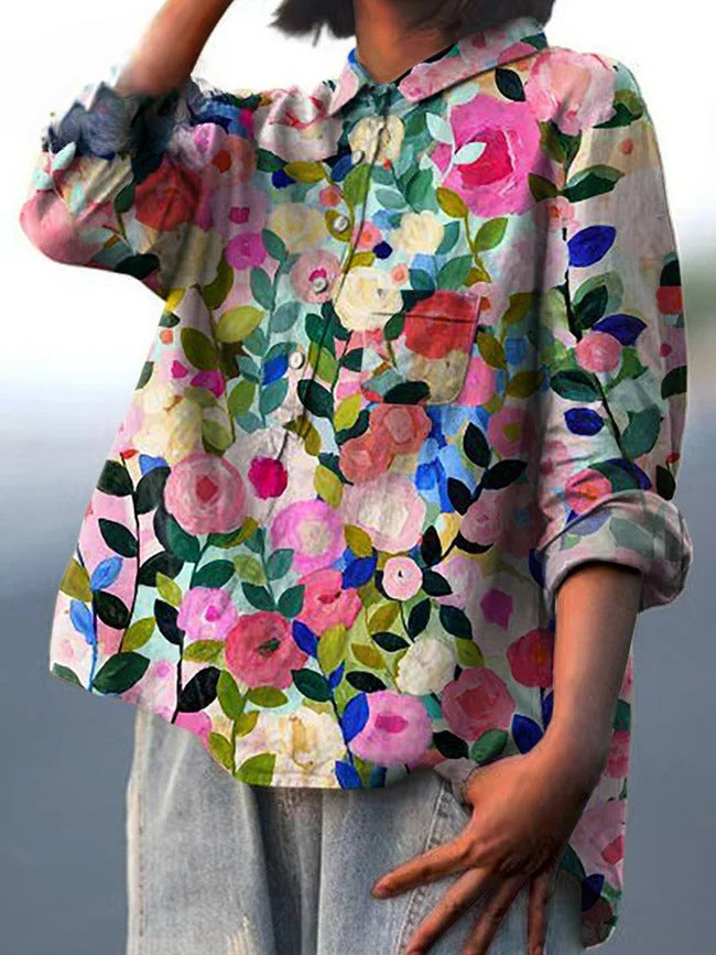 Odelia | Colorful Floral Shirt