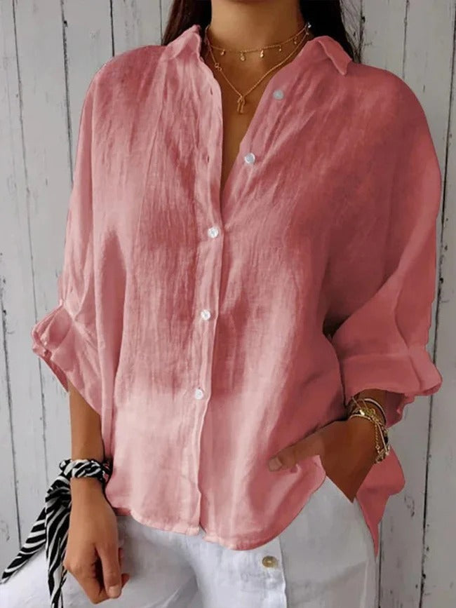 Aeloria | Lace-Up Loose Shirt