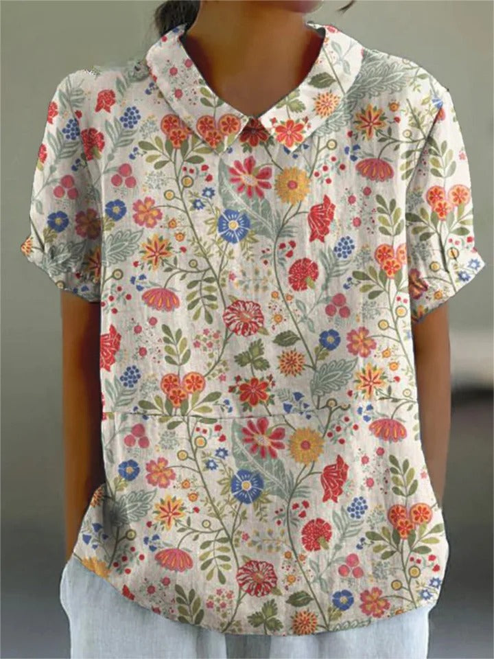 Uvella | Floral Shirt and Skirt