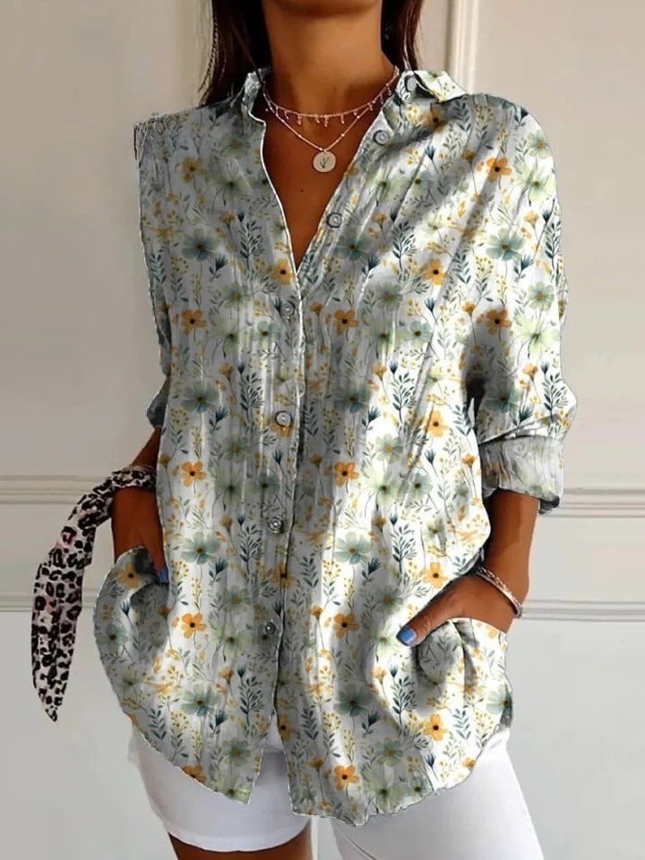 Bristal | Cozy Meadows Floral Buttoned Cardigan