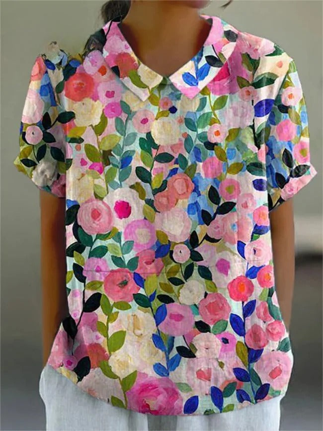 Odelia | Colorful Floral Shirt