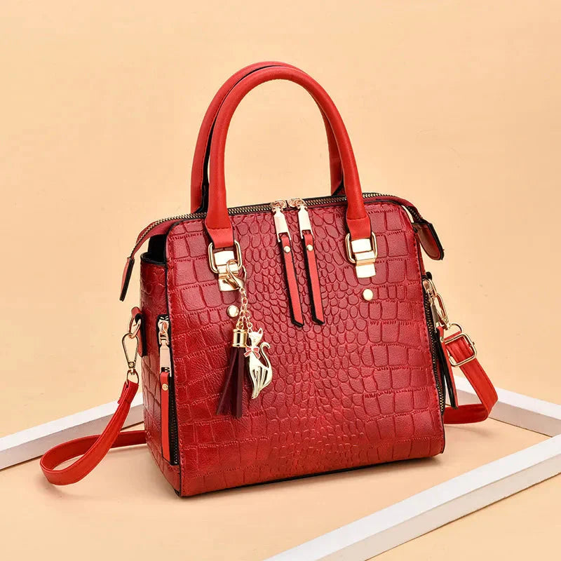 Tabitha | Crocodile-Embossed