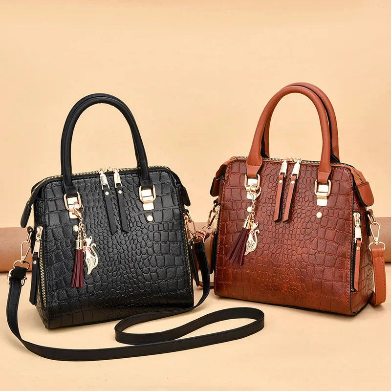 Tabitha | Crocodile-Embossed
