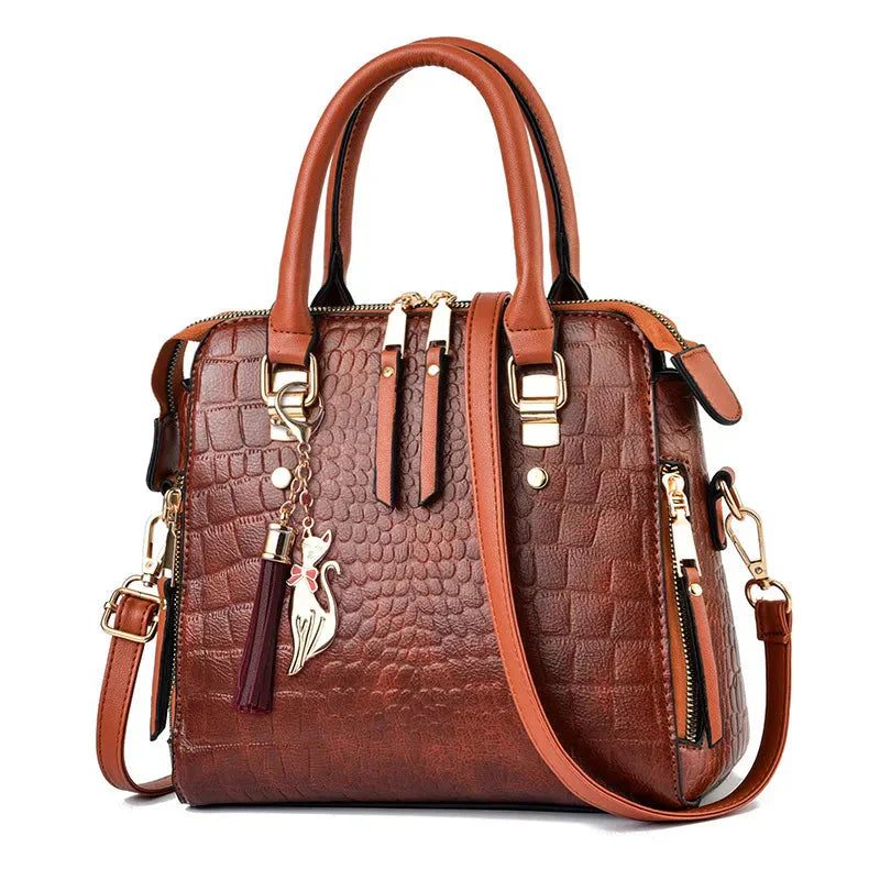 Tabitha | Crocodile-Embossed