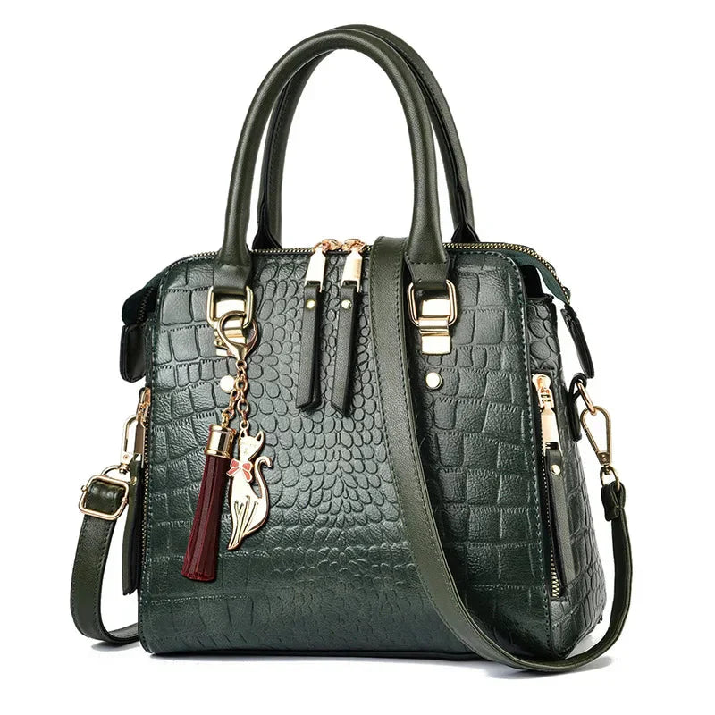 Tabitha | Crocodile-Embossed
