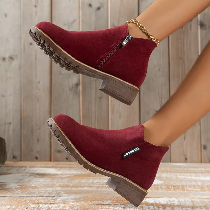 Bindi | Thick Sole Ankle Boots