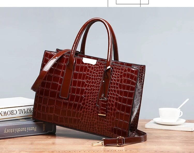 Mathilda | New York Crocodile-Print Handbag