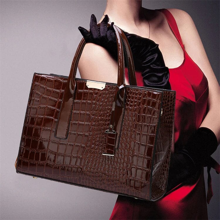Mathilda | New York Crocodile-Print Handbag