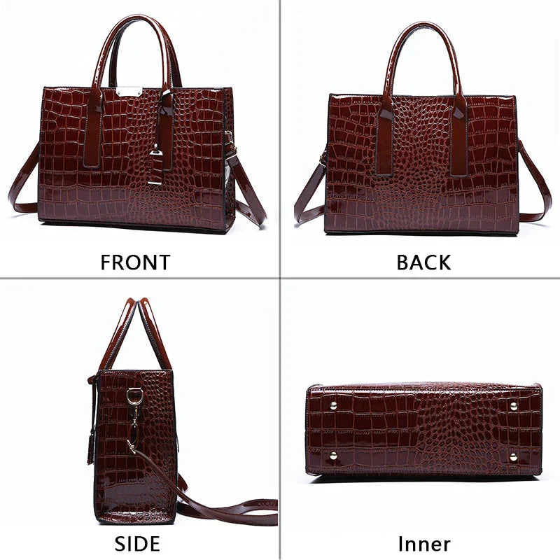 Mathilda | New York Crocodile-Print Handbag
