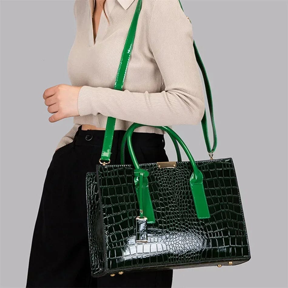 Mathilda | New York Crocodile-Print Handbag