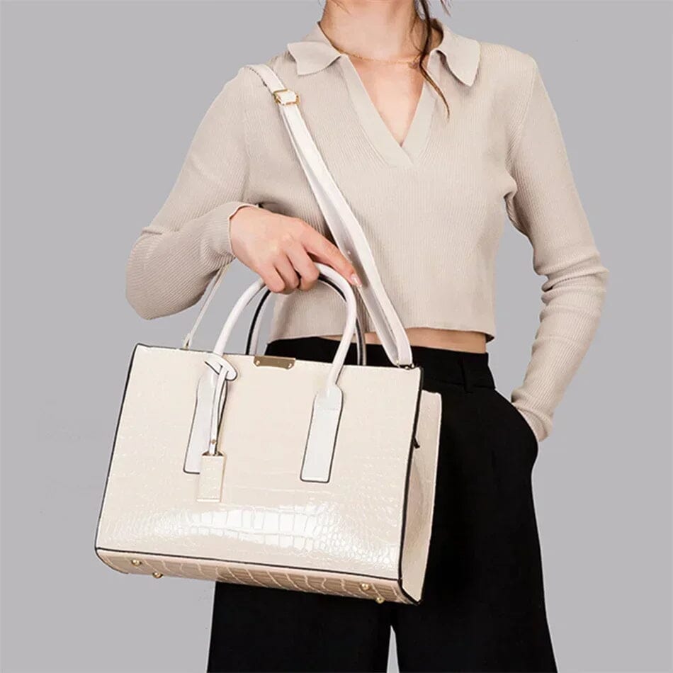 Mathilda | New York Crocodile-Print Handbag