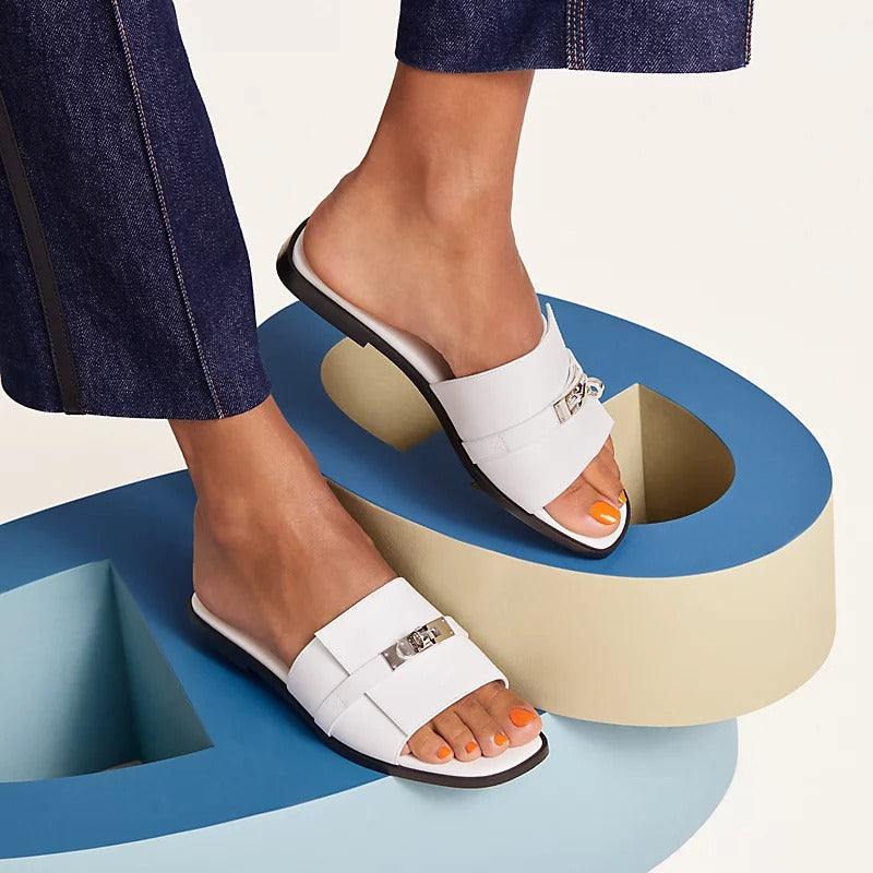 Julie | Elegant Sandals With Lock Design