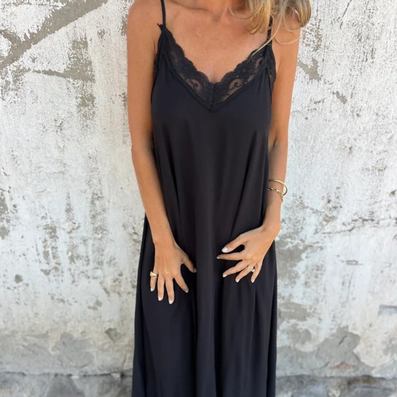 Ria | Elegant V-Neck Dress