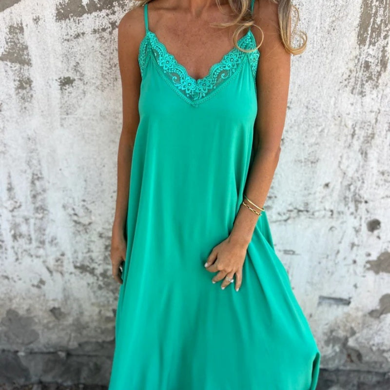 Ria | Elegant V-Neck Dress