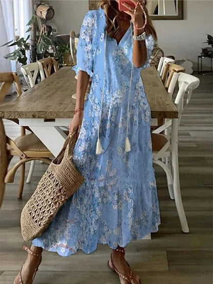 Dianna | Bohemian Dress With Center Opening