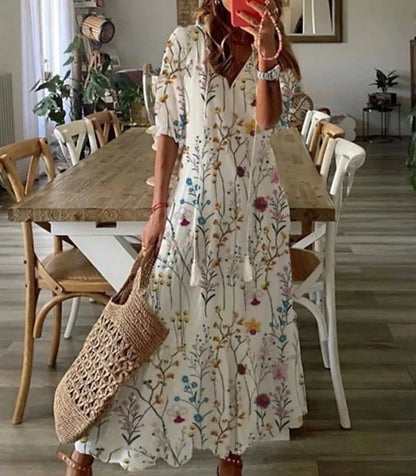 Dianna | Bohemian Dress With Center Opening