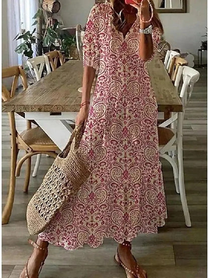 Dianna | Bohemian Dress With Center Opening