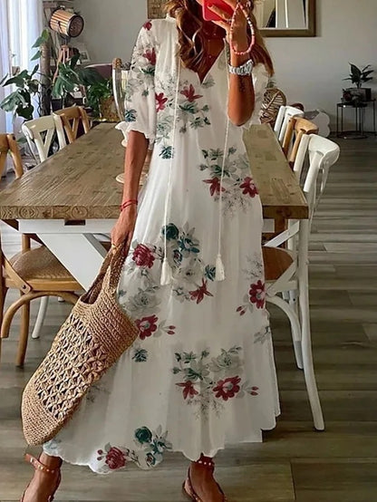 Dianna | Bohemian Dress With Center Opening